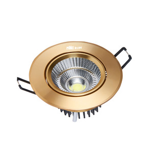 雷欧金色led射灯cob3W5W7W12W15W20W30W40W天花牛眼嵌入式客厅孔