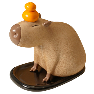 URFF DECO卡皮巴拉钥匙管家可爱水豚Capybara创意礼物收纳托盘
