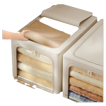 衣服收纳箱家用布艺装衣物整理盒加长款折叠衣柜筐袋储物箱子神器