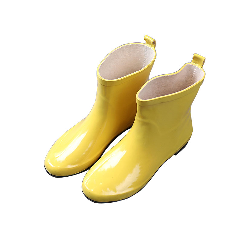 清仓处理大码男女同款短筒舒适轻软橡胶雨靴防滑纯色户外雨鞋亏本