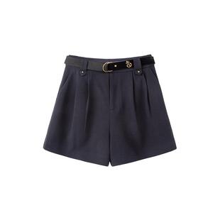 【春日衣橱B备!】PIT复古百搭日常休闲宽松短裤女阔腿春季新款