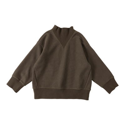 小新贝塔-奶嘴领&底部银狐绒~25冬新款仿毛织温暖儿童卫衣