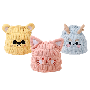 毛毛雨婴儿干发帽吸水速干小月龄宝宝可爱浴帽2026新款儿童包头巾