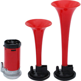 摩托车汽车改装气喇叭气泵汽笛鬼火12v电动车电气车喇叭高音超响