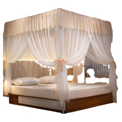 洁丽雅高级轻奢新款免安装蚊帐帘