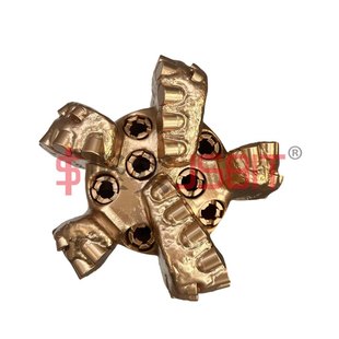 厂家生产5刀翼8寸215mm金刚石复合片钢体打井钻头矿用PDC钻头