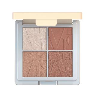 AVVA艾微奢彩四色眼影盘小盘便携大地色哑光珠光眼妆日暮眼影