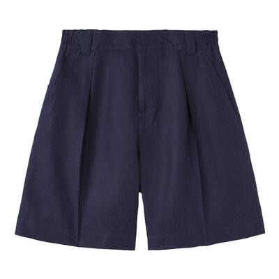 LoroPiana/诺悠翩雅男士休闲裤倒置前开衩部分松紧腰亚麻新款