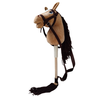 马头棒玩具60cm儿童过家家玩具角色扮演卡其3岁+horse head stick