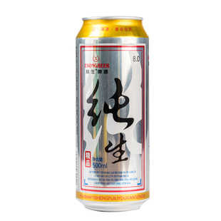 益生纯生啤酒500ml*6听整箱罐装黄啤酒清仓原浆精酿黑啤小麦王