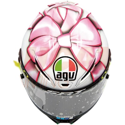 agv蝴蝶结碳纤维限量罗西46全盔