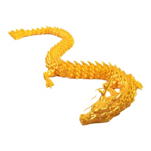 超大号3d打印龙玩具扭扭龙三地金龙关节可动的仿真中国龙模型摆件