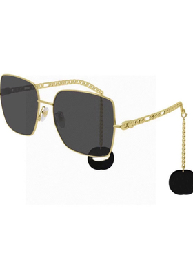 萧敬腾倪妮同款大方框墨镜纯钛合金链条带吊坠太阳眼镜小红书瘦脸