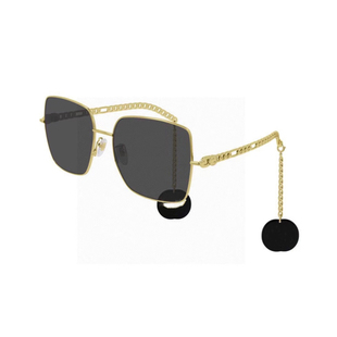 萧敬腾倪妮同款大方框墨镜纯钛合金链条带吊坠太阳眼镜小红书瘦脸