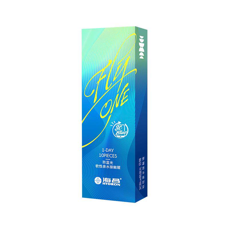 【自营】海昌3Cblue防蓝光日抛10/30片隐形近视眼镜抗UV高清正品