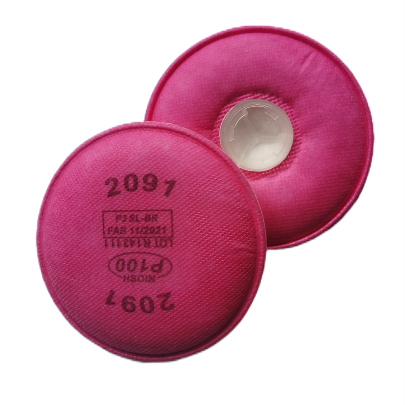 圆形2091/2097过滤棉防工业粉尘颗粒物垫片煤矿6200/7502面具P100