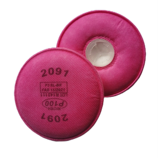圆形2091/2097过滤棉防工业粉尘颗粒物垫片煤矿6200/7502面具P100