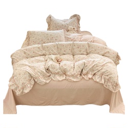 公主风丨超仙的花边款纯棉四件套