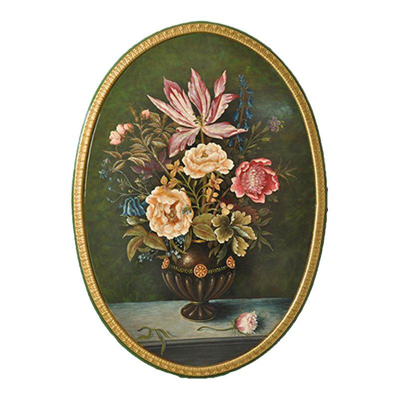 茱莉安客厅法式手绘花卉木板画