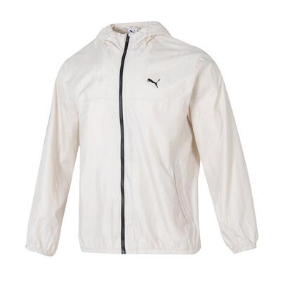 【自营】PUMA彪马白色外套男新款防风衣运动服男款梭织连帽夹克男