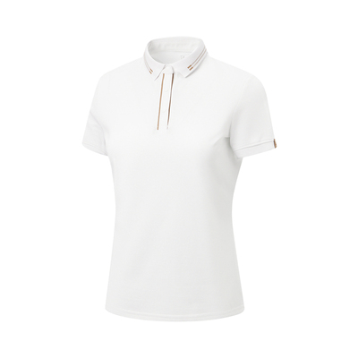 李宁速干凉爽翻领女短袖POLO