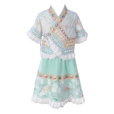 女童汉服夏季连衣裙民族风公主裙