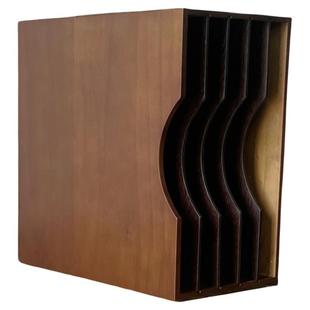 纯实木黑胶唱片收纳架古典怀旧LP唱片收纳架黑胶碟片收纳箱收纳架