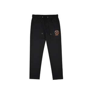 【弹力不拘束】Raidy Boer/雷迪波尔男刺绣双头鹰新针织裤3007-70