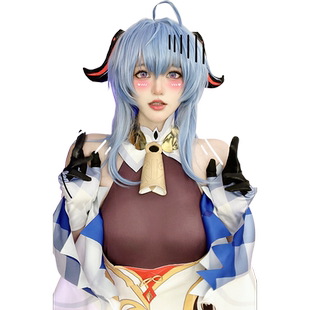 【漫囧】原神cos甘雨假毛出厂造型渐变cosplay假发 现货