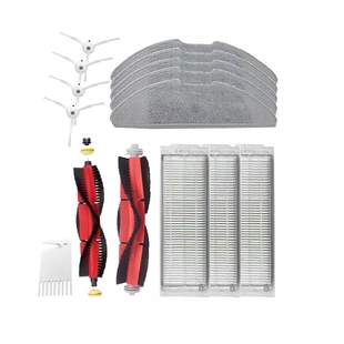 适用于米家扫拖机器2配件小米扫拖一体机2配件抹布拖布滤网滚主刷