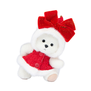 Teddytales莉娜熊小熊玩偶红色衣服斗篷钥匙扣挂件包挂饰新春礼盒