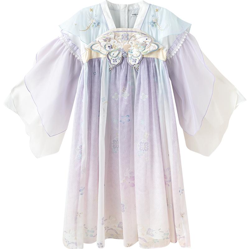巴拉巴拉女童汉服连衣裙儿童襦裙