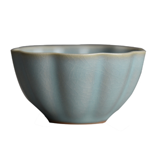 汝州原产地大观汝瓷茶具 含香杯 菩提杯 朱家汝窑朱法喜 玛瑙入釉