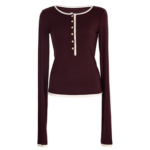 诗意花朵古典舞练功服双生舞蹈练功上衣假两件亨利衫新款上衣