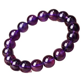 收藏级8A天然紫水晶乌拉圭收藏九紫离火招财男女礼物上岸手链正品