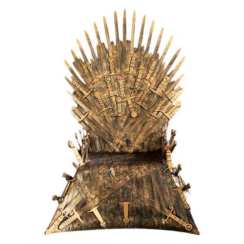 复古工业风KTV酒吧店面金属装饰权力的游戏 铁王座椅创意落地摆件