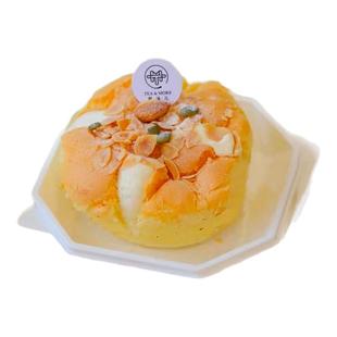 QQ麻薯包装盒古早火山蛋糕西点盒八边形泡芙盒网红八角爆浆蛋糕盒