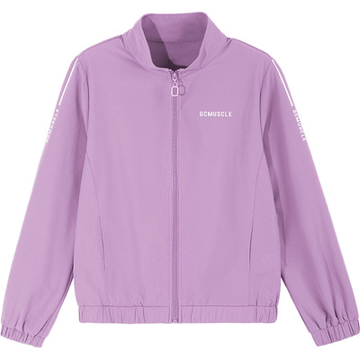 小个子短款粉色户外运动上衣