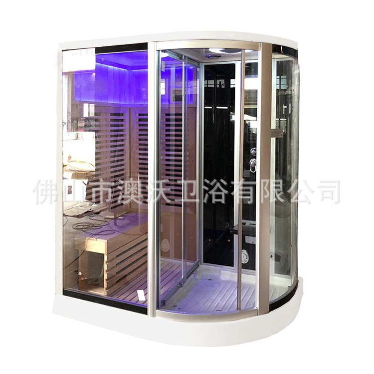 干湿一体房 汗蒸房发汗房 湿蒸桑拿房光波远红外线一体淋浴房