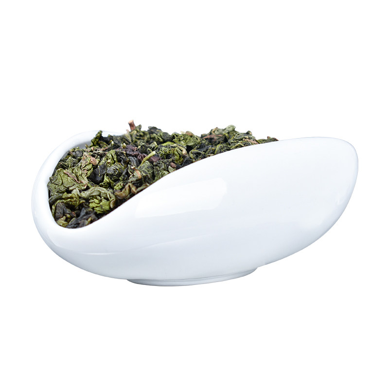 茶叶审评白瓷茶荷茶艺展示茶样盘