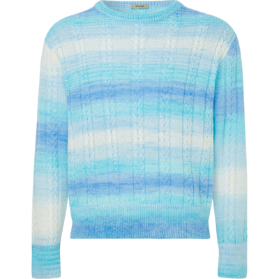 【季末折扣】SYSTEM 男女同款秋冬渐变色绵羊毛马海毛混纺针织衫