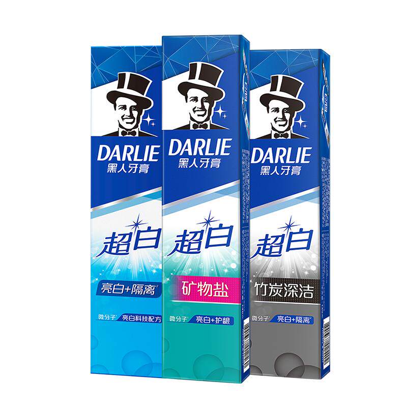 好来超白牙膏三支优惠装送牙刷