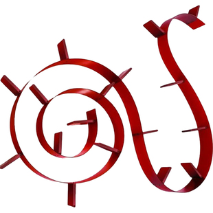 sort意大利Kartell弯曲书架上墙置物架壁挂现代创意设计Bookworm