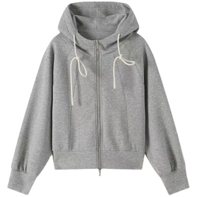 【Hello 小琼】果冻感天丝休闲慵懒秋季卫衣