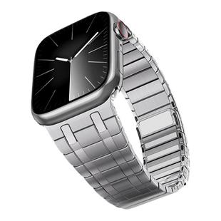 适用applewatch表带金属ultra2苹果手表表带iwatch11磁吸不锈钢带8链式7高级感S10代男士5创意女钛腕带3夏季6