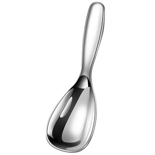 316不锈钢大头分餐勺高颜值吃面嗦粉勺特大螺蛳粉短柄方头大勺子