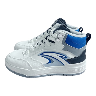 安踏王一博982高帮加绒板鞋大棉鞋男女冬保暖皮面运动鞋112548971