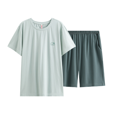 芬腾男士睡衣夏季薄款莫代尔短袖