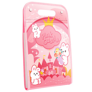 卡通风琴包竖式手提文件袋超大容量多层资料册防水耐脏便携式补习袋整理收纳学习用品小神器学生推荐文具好物