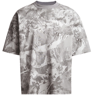 SEASON HIGH2026年春季短袖男款男装OVERSIZE印花圆领T恤字母舒适